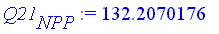 Q21[NPP] := 132.2070176