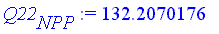Q22[NPP] := 132.2070176