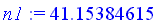n1 := 41.15384615
