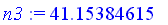 n3 := 41.15384615