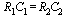 `*`(R[1], `*`(C[1])) = `*`(R[2], `*`(C[2]))