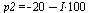 p2 = `+`(`-`(20), `-`(`*`(I, 100)))