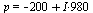 p = `+`(`-`(200), `*`(I, 980))