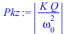 abs(`/`(`*`(K, `*`(Q)), `*`(`^`(omega[0], 2))))