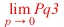 limit(Pq3, p = 0)