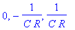 0, -1/(C*R), 1/(C*R)