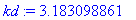 kd := 3.183098861