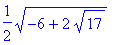1/2*sqrt(-6+2*sqrt(17))
