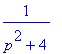 1/(p^2+4)