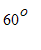 60^o