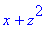 x+z^2