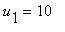 u[1] = 10