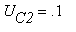 U[C2] = .1