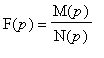 F(p) = M(p)/N(p)