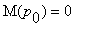 M(p[0]) = 0