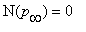 N(p[infinity]) = 0