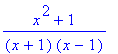 (x^2+1)/(x+1)/(x-1)